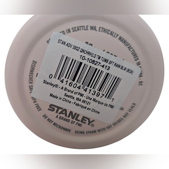 Stanley ADV 30oz Quencher H2.0 Tumbler SFT RAIN BLM (Pink/white) NEW With TAGS! - Picture 5 of 8